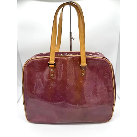 Louis Vuitton Monogram Vernis Sutton Bag*Beautiful Amethyste Large Bag - Picture 2 of 16